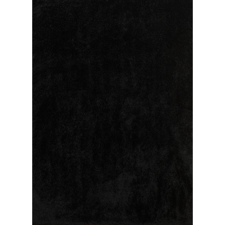 Latitude Run® Kress Polyester Black Area Rug & Reviews Wayfair